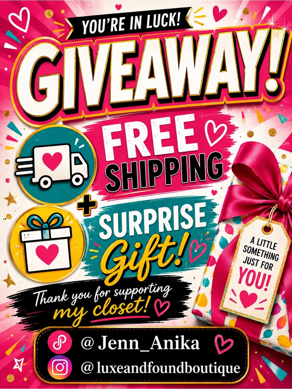 🎁 FREE SHIPPING & SURPRISE GIFT FROM HOST